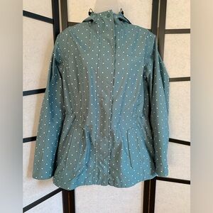 L.L. Bean Blue Polka Dot Utility Jacket